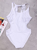 NEW FEELING Womens White One-Pieces