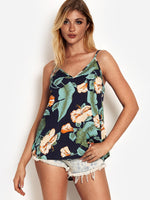 NEW FEELING Womens Navy Camis