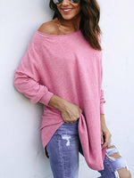 Wholesale Round Neck Raglan Sleeves Curved Top