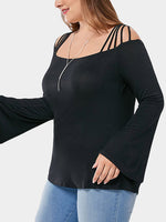 OEM Ladies Black Plus Size Tops