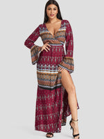 OEM Ladies Multi V-Neck Dresses