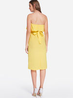 NEW FEELING Womens Yellow Midi Dresses