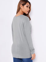NEW FEELING Womens Grey T-Shirts