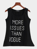 Wholesale Round Neck Sleeveless Black Tank Tops