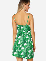 NEW FEELING Womens Green V-Neck Dresses