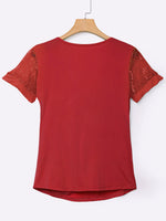 NEW FEELING Womens Red T-Shirts