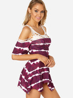 OEM Ladies Purple Casual Dresses