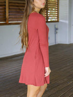 ODM Ladies Long Sleeve Casual Dresses