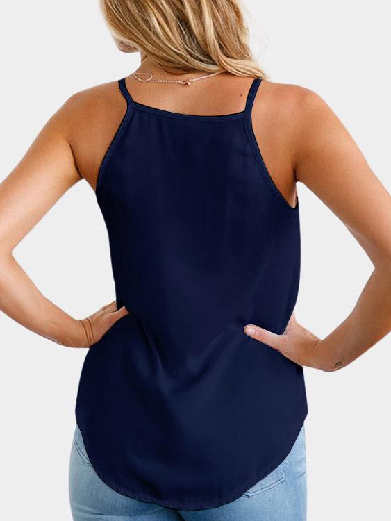 NEW FEELING Womens Blue Camis