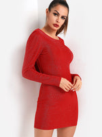 OEM Ladies Red Bodycon Dresses