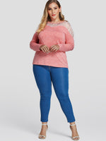 OEM ODM Ladies Purple Plus Size Tops