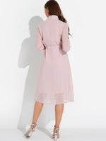 NEW FEELING Womens Pink Midi Dresses