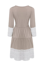 NEW FEELING Womens Khaki Casual Dresses