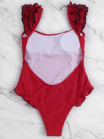 NEW FEELING Womens Red One-Pieces