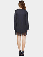 NEW FEELING Womens Black Casual Dresses