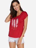 OEM Ladies Red T-Shirts