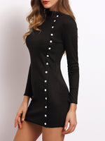 ODM Ladies Long Sleeve Sexy Dress
