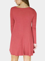 NEW FEELING Womens Pink Casual Dresses