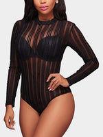 OEM Ladies Black Bodysuits