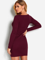NEW FEELING Womens Red Bodycon Dresses