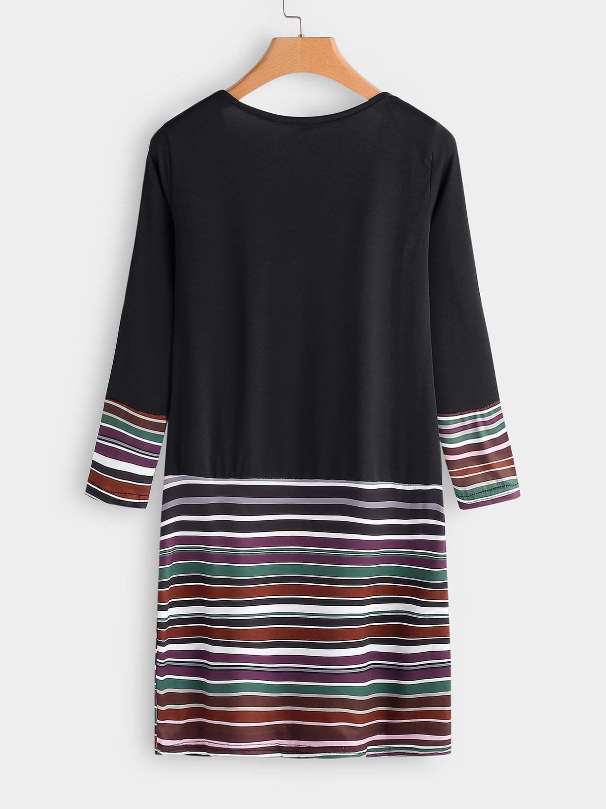 NEW FEELING Womens Black V-Neck Dresses