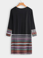 NEW FEELING Womens Black V-Neck Dresses