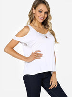 OEM Ladies White T-Shirts
