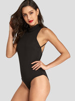 OEM Ladies Black Bodysuits