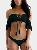 OEM ODM Ladies Blue Bikinis