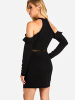 NEW FEELING Womens Black Sexy Dresses