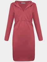 NEW FEELING Womens Red V-Neck Dresses