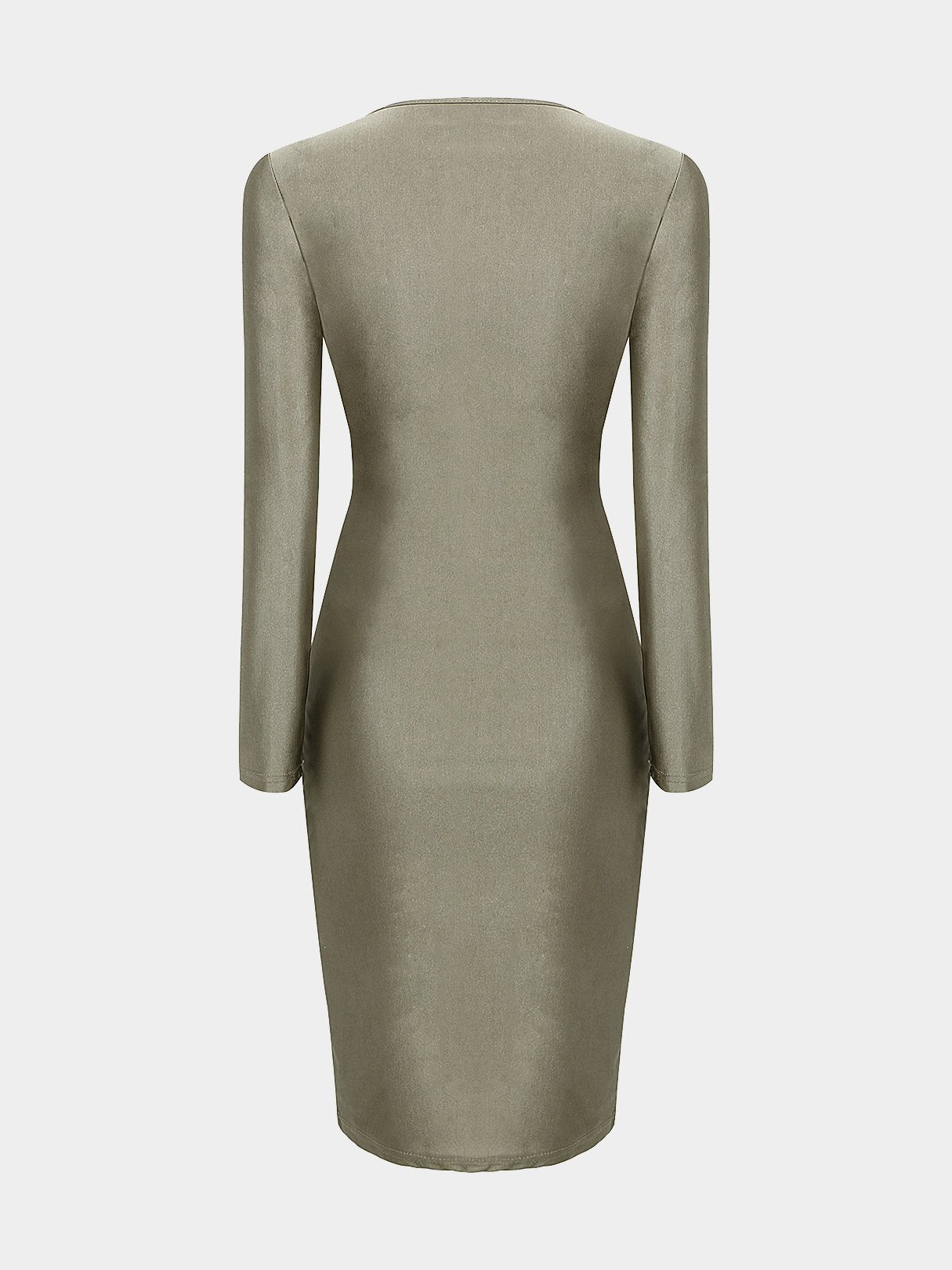 NEW FEELING Womens Khaki Midi Dresses