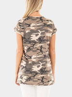 NEW FEELING Womens Khaki T-Shirts