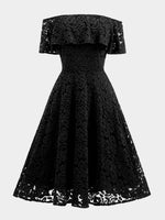 NEW FEELING Womens Black Off The Shoulder Dresses