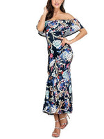 OEM Ladies Navy Maxi Dresses