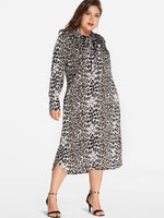 ODM Ladies Long Sleeve Plus Size Dress