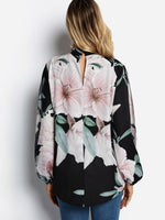 NEW FEELING Womens Black Blouses