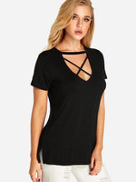 OEM Ladies Black T-Shirts