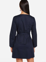 NEW FEELING Womens Navy Mini Dresses