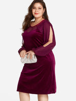 OEM ODM Womens Purple Plus Size Dresses