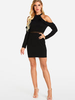 OEM ODM Long Black And Gold Sequin Dress