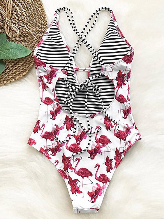 NEW FEELING Womens White One-Pieces