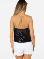 NEW FEELING Womens Black Camis