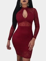 OEM Ladies Burgundy Sexy Dresses