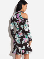 NEW FEELING Womens Black Floral Dresses
