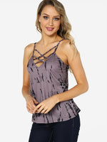 NEW FEELING Womens Purple Camis