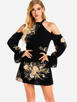 OEM Ladies Black Mini Dresses