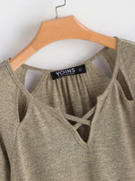 OEM Ladies Beige T-Shirts