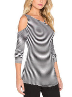 OEM Ladies Striped T-Shirts