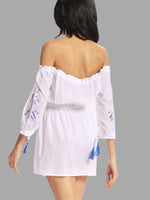 NEW FEELING Womens White Mini Dresses